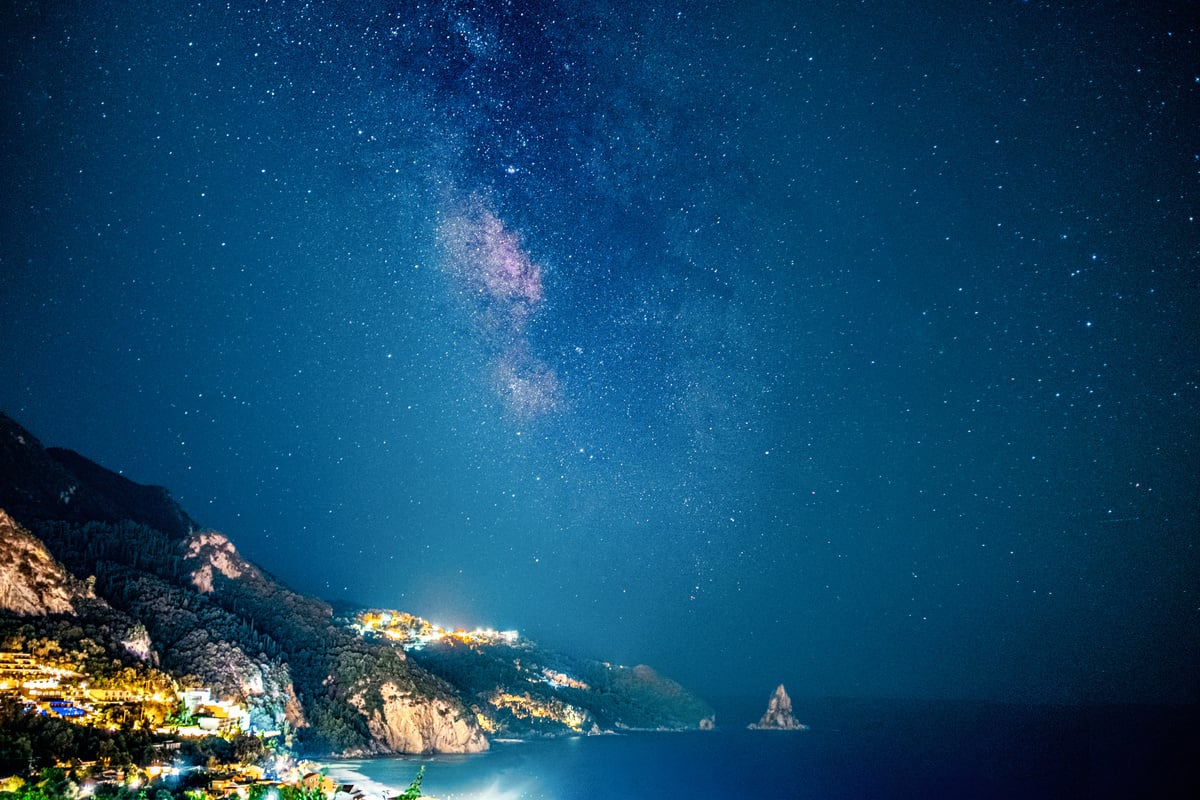 Bright Lights of a Coastal City